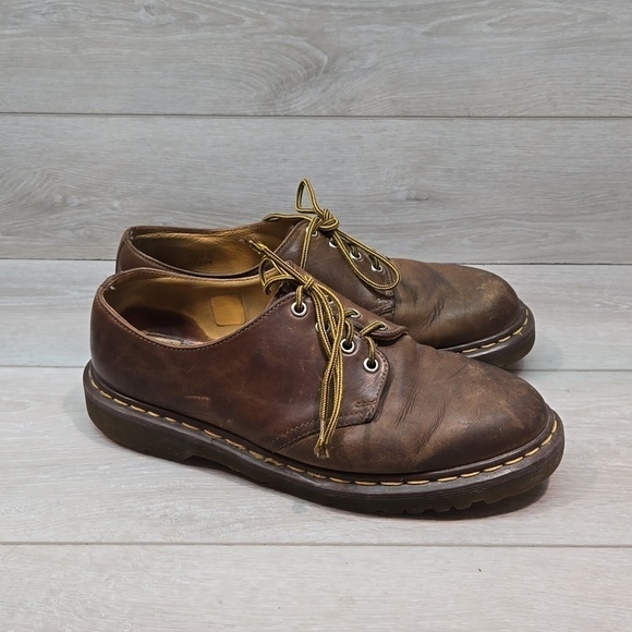 Vintage Doc Dr.Martens Mens Leather Oxford Chunky Tractor shoes sz UK 9 US M 10 main image 10